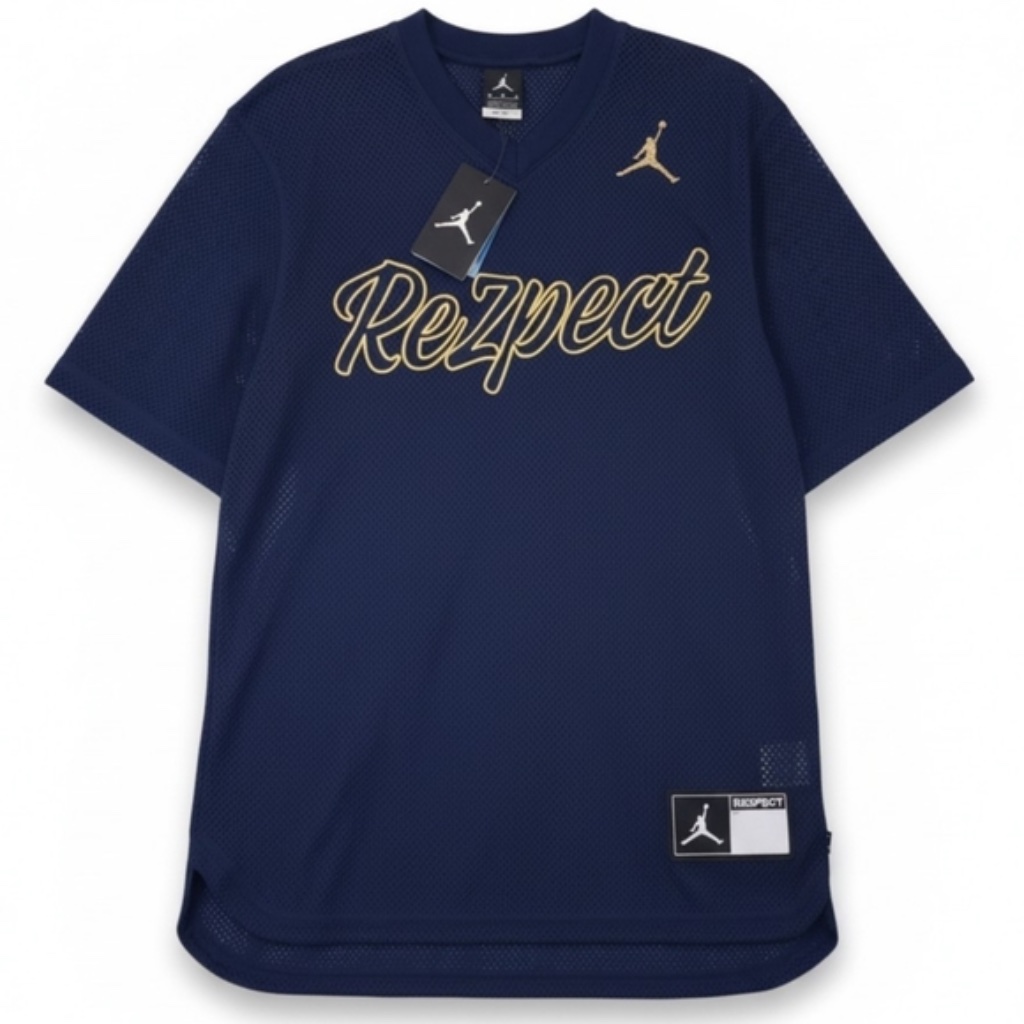 Jordan Brand Derek Jeter Re2pect Baseball Jersey Aj2484419 NavyGold